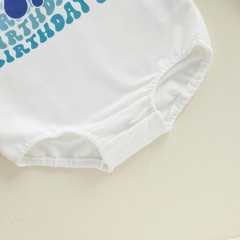 Lamuusaa Baby Girl Boy Half Birthday Outfit 1/2 Birthday Girl/Boy Romper Half Way To One Bodysuit Summer Clothes in Saudi Arabia