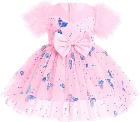 Idopip Tutu Dress for Bird Girl Sparkle Sequins Butterfly Tulle Dress in Kuwait