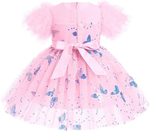 Idopip Tutu Dress for Bird Girl Sparkle Sequins Butterfly Tulle Dress in Kuwait