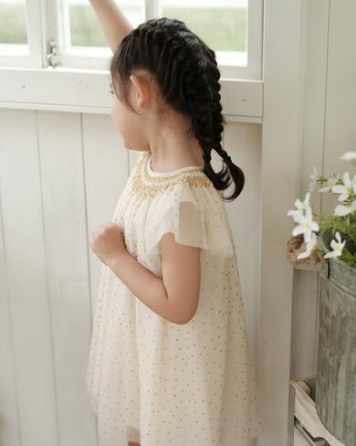 Baby Girl Smocked DressToddlers Cotton Casual Outfit Sleeveless Dresses，Sundress Princess Dress for Summer in Saudi Arabia