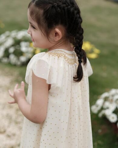 Baby Girl Smocked DressToddlers Cotton Casual Outfit Sleeveless Dresses，Sundress Princess Dress for Summer in Saudi Arabia