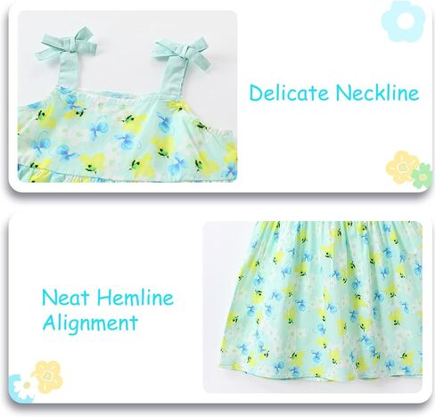 Toddler Girl Summer Halter Dresses Little Girl Vintage Cute Floral Strap Dress Casual Vacation Beach Sundress 1-8T in Kuwait