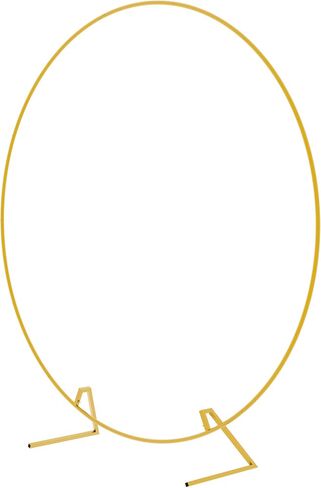 Wokceer Wedding Arch Round Backdrop Stand 6FT Circle Balloon Arch Frame, Gold Circle Backdrop Stand Metal for Wedding Birthday Party Bridal Shower Anniversary Ceremony Decoration in Saudi Arabia