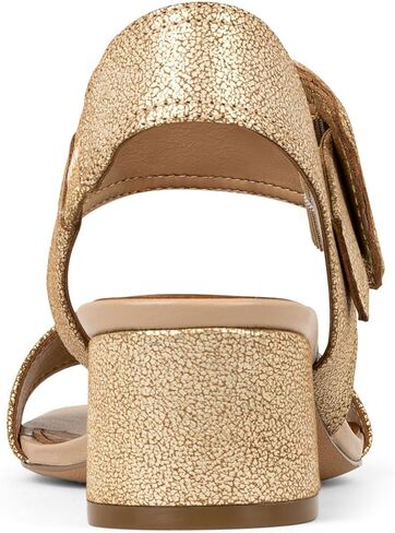 Donald Pliner Women's Neve Soft Metallic Brush Off Heeled Sandal in Saudi Arabia