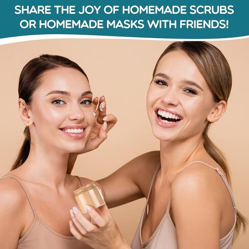 SATINIOR 6 Pack Clear Container with Lids Small Plastic Jars Wide Mouth Round Airtight Leak Proof Container Jars with Lid for Travel Storage, Cosmetic,eye Shadow, Nails, Paint, Jewelry(Black,8 oz) in Kuwait