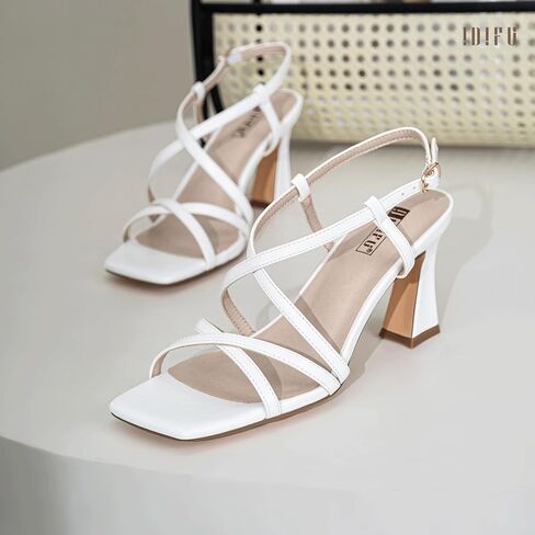 idifu in3 strappy quels for women low block low block square square open in in in heels heels slingback slingback kal strap argy wedder bride daily party sexy bress shole shole in Kuwait