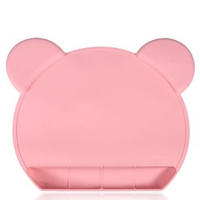Food Catching Placemat With Strong Suction - Kids Non Slip Baby Mat for Toddlers, Tiny Diner Roll Up Washable Restaurant Mat