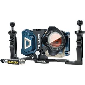 DIVEVOLK SeaTouch 4 MAX Blue Videography Kit for iPhone 12/12 Pro/12 Pro max/13/13 Pro/13 Pro max/14/14 Pro/14 Pro max/15/15Pro