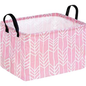 Rec Toy Box Chest Kids Hamper Storage Basket Collapsible Organizer Bin Gift Baskets for Home/Dorm/Kitchen/Pet/Office/Closet/Shelf