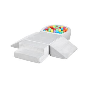 VEVOR Climbing Toys, 5-Piece Set, Foam Climbing Blocks for Toddlers 6 Months to 3 Years, Baby Climbing Blocks with Ball Pit (Balls Not Included), Indoor Climb and Crawl Activity Playset for Crawling