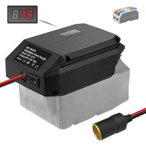 18V to12V Step Down Converter for Milwaukee M18 18V Battery, Power Connector for Car Appliances,DIY Charger Buck Converter Power Station,Cigarette Lighter Adapter Buck Adapter for Car Refrigerator