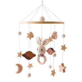 Baby Mobile for Crib, Bunny Baby Crib Mobile - Crib Mobile for Girls - Neutral Hand-Crocheted Mobile Baby Mobile for Bassinet Type 3