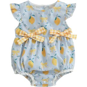 Newborn Baby Girl Farm Clothes Chicken Embroidey Bubble Smocked Romper Plaid Bowknot Western Country Bodysuit Shirt