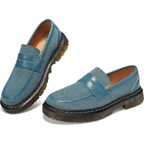Women's Mesh Penny Loafers Breathable Knitted Flat Shoes Comfortable & Lightweight Slip-Ons