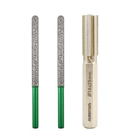 Diamond Mortar Raking Bit - 2pcs 7.2mm x 74mm Round Shank Tuck Point Pin for Brickwork Joint Mortar Removal Masonry,Stone,Concrete Drill Bit