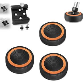 Astromania Dovetail Mounting Base with 4 Holes for M4 Screws - Bundle with - Anti-Vibration Pads