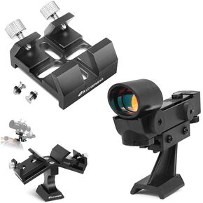 Astromania Dual Finder Mounting Bracket - Bundle with - Universal Dovetail Base&Starpointer