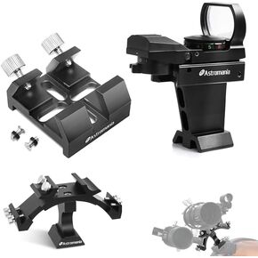 Astromania Tri-Finder Finderscope Mount - Bundle with - Universal Dovetail Base&Finder Deluxe