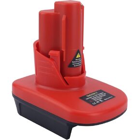 Battery Adapter, Durable Plastic Adapter for Converting 18V Batteries to 12V Batteries Drill Power Supply Converter (Batteries Not Included)