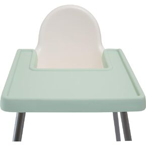 Silicone Full Cover Placemat for IKEA Antilop High Chair, BPA Free, Dishwasher Safe, ezpz Baby Led Weaning Plate, Baby Finger Food