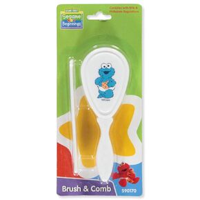 Elmo & Friends Brush And Comb Pink, 1 Count