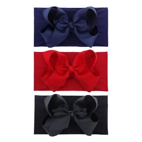 Baby Bows Headbands Ribbon Bow Elastic Nylon Headbands for Baby Girls Soft Hair Accessories Infant Newborn Toddler