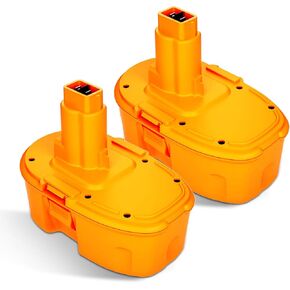 2 Packs 4500mAh Ni-Mh 18V DC9096 Replacement Battery(Yellow)