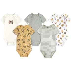 HUGGIES unisex-baby 5-pack Everyday Bodysuit