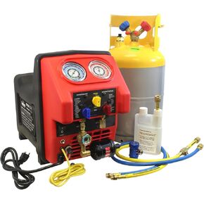 Mastercool (69360) Black/Gray Twin Turbo Complete Refrigerant Recovery System