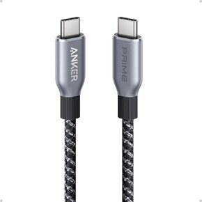 Anker Prime USB C to USB C Cable, 240W 6 ft Fast Charging USB C Cable, Upcycled-Braided Nylon with 100-Year Bend Durability, USB 2.0 Cable for iPhone 15/15 Pro/15 Pro Max/15 Plus, MacBook, Galaxy S24
