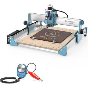 4040 Reno CNC Router Milling Machine for Woodworking + Upgraded CNC Router Photoelectric Z-Axis Tool Setting Touch Probe with Indicators