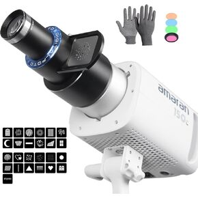 Bowens Mount Optical Snoot ، Snoot Photography Kit Spotlight Projector مرفق لصور/منتج أحادي الكوب ، متوافق مع Aputure Amaran100x/D/150C/200D/X ، Godox SL60/Smallrig ، 25 Gobos