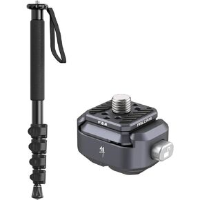 ULANZI TB12 61-Inch Camera Monopod with FALCAM 2531 F22 Basic Quick Release Plate