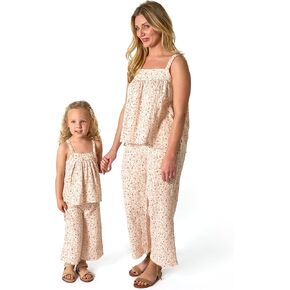 Modern Moments by Gerber Baby Girls' Mommy + Me 2-Piece Cropped Pant Set