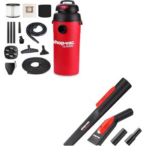 Shop-Vac 5 Gallon 5.5 Peak HP Wet/Dry Vacuum and Nozzle Kit with LED Light