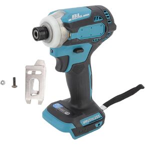 Brushless Lithium Ion Impact Driver, Cordless Impact Driver, 3 Speed Automatic Impact Drilling Tool Set, Three Gear Adjustment, with 3 LED Lights, for Woodworking Construction Tool,no battery