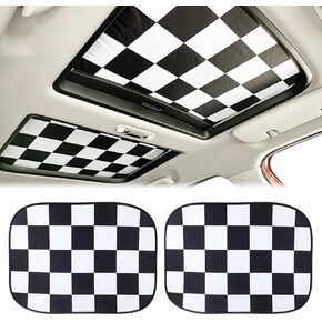 Sunroof Sunshade Foldable Anti-UV UV Sun Protector Shade Heat Insulation Reflector for Mini Cooper R50 R52 R55 R56 R60 F54 F55 F56 F60 Countryman Clubman (Union Jack Red/Blue)