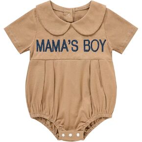 GRNSHTS Baby Boy Summer Clothes Cute Newborn Boy Outfits Short Sleeve Baby Boy Spring Romper Bodysuit Jumpsuit Boys One-Piece