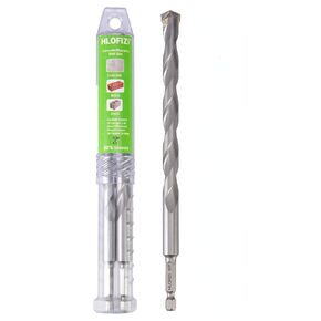 1/2" x 8" Masonry Drill Bits Concrete Hammer Drill Bits Carbide Tipped, for Cement, Brick, Stone, Hex Shank