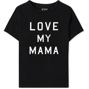 The Children's Place unisex baby Love My Mama Short Sleeve Graphic T Shirt
