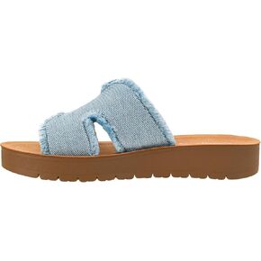 Corkys Footwear Hold Freep 1-inch Platform Platform مع سرير القدم المغطى بالمسار وحزام "H" الأنيق في العلوي-يلتقي الراحة في التصميم الأنيق-مثالي للارتداء اليومي