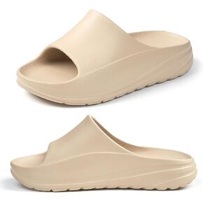 Mens/Womens Sandals Recovery Non-slip Slides with Arch Support Comfy Soft Cloud Pillow Feeling Slippers
