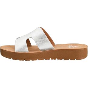 Corkys Footwear Hold Freep 1-inch Platform Platform مع سرير القدم المغطى بالمسار وحزام "H" الأنيق في العلوي-يلتقي الراحة في التصميم الأنيق-مثالي للارتداء اليومي
