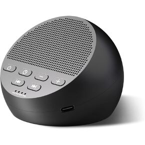 Portable Sound Machine Rechargeable White Noise Machine with 30 Soothing Sounds for Baby Kids Adults 32-Level Vol 4 Timer Sleep Noise Machine for Travel Office Privacy Home