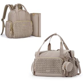 mommore Diaper Bag Tote and Small Diaper Backpack