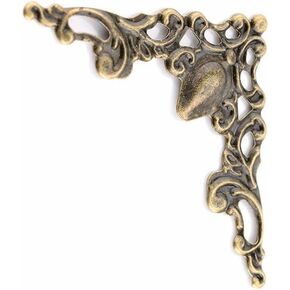 30Pcs Antique Bronze Edge Corner Decorative Protectors, Scrapbooking Albums Embellishment Photo Frame Jewelry Box Decorative Corner