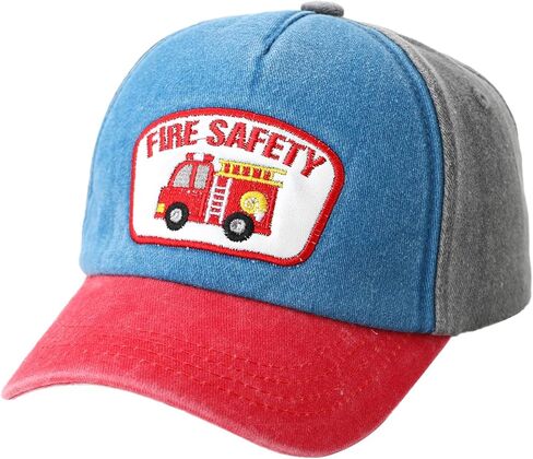 Kids Embroidered Baseball Hats Adjustable Cotton Washed Vintage Cowboy Hat for Boys Girls Age 3-8 in Saudi Arabia