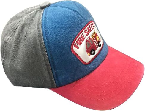Kids Embroidered Baseball Hats Adjustable Cotton Washed Vintage Cowboy Hat for Boys Girls Age 3-8 in Saudi Arabia