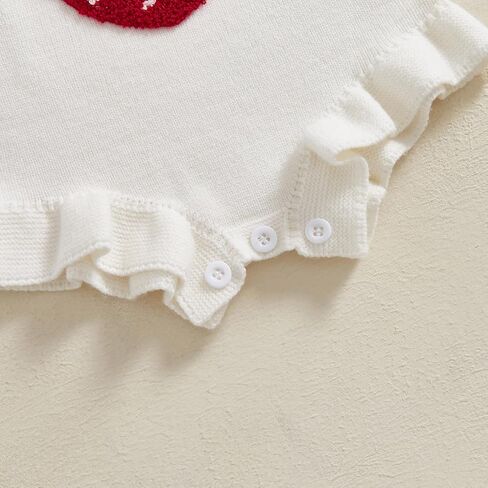 Baby Girl Knit Romper Summer Sleeveless Strawberry Crochet Bodysuit One Piece Jumpsuit Infant Newborn Girls Overalls Outfit in Kuwait