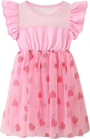 dutebare girl tutu dress bruck sleeve toddler tulle dresses cute princess party sundress in Kuwait